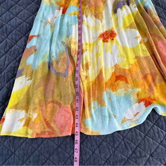 Jams World Dress Women Small Floral Fit & Flared Sleeveless Pastel Skater B27 - Picture 3 of 5